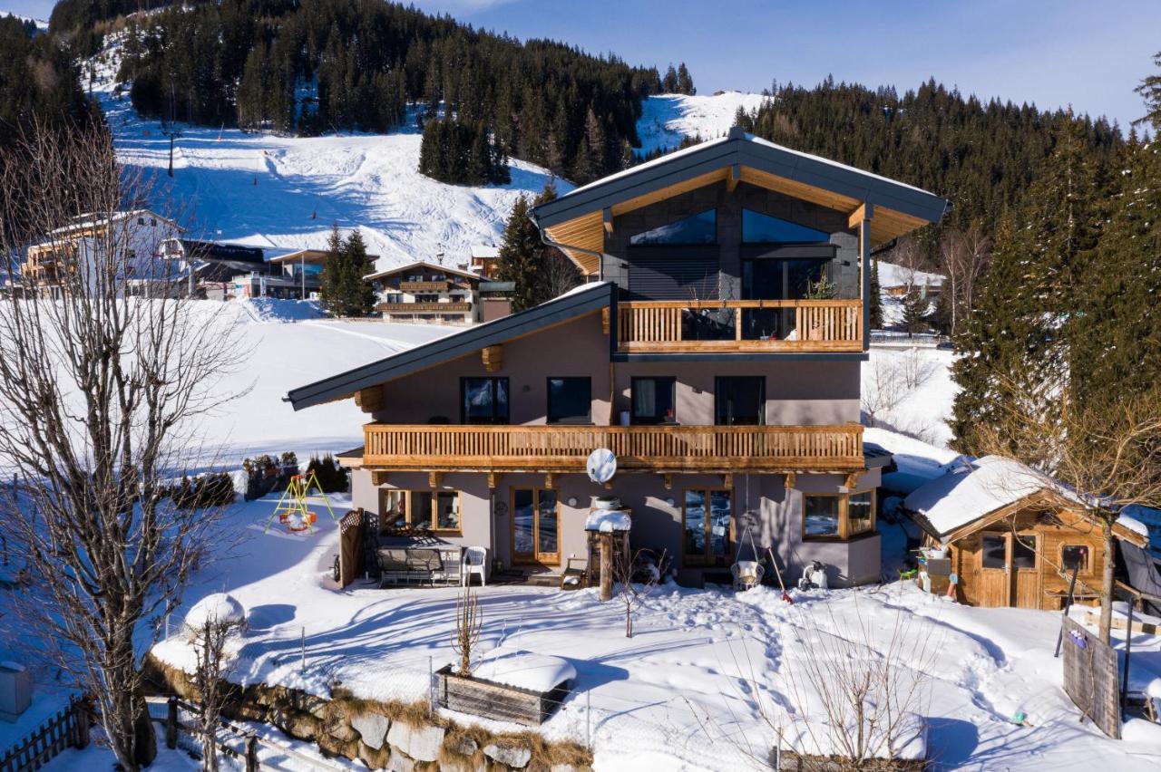 Ski In - Ski Out Panoramaferienhaus Breitmoos Neben Mittelstation Mittersill Esterno foto